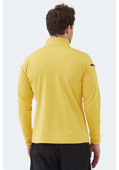 Slazenger Intımate I Erkek Dik Yaka Fermuarlı Sarı Sweatshırt Sarı