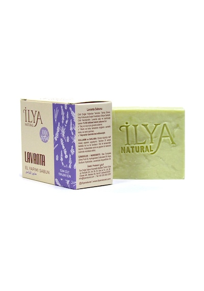 İlya Natural Lavanta Özlü Hatay'ın %100 Doğal El Yapımı Banyo Sabunu 100 G