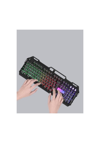 Rgb Işıklı Klavye Mouse Seti Türkçe Q Ayarlanabilir Dpı Renkli