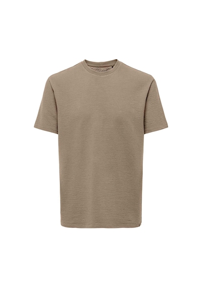 Only & Sons Kian Erkek Bej Tişört 22028692-slg Krem