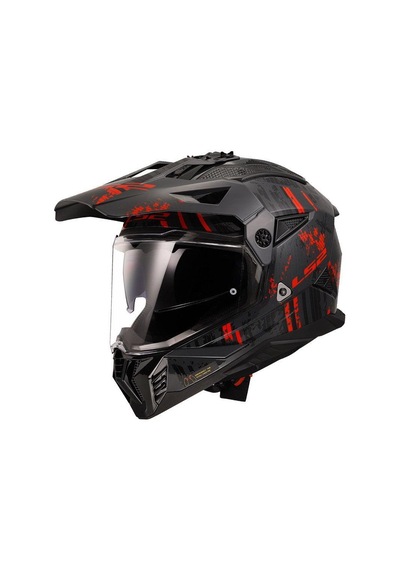 Ls2 Pıoneer 2 Crazy Matt Black Red Renkli