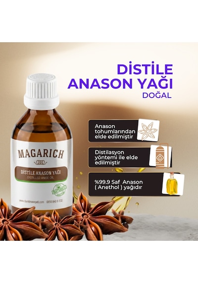 Magarich Distile Saf Anason Yağı 100 ML