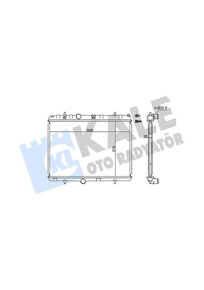 Kale 352500 Motor Su Radyatörü - Peugeot 208 2012- 1.0 Manuel Şanz. 1330p8 - 133389