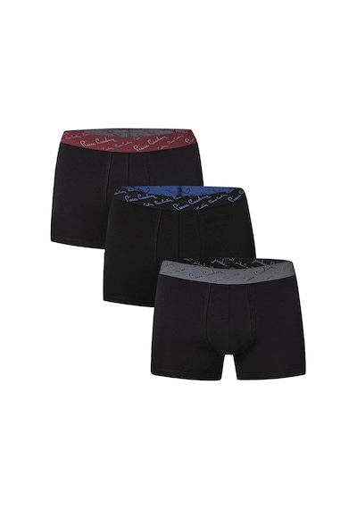 Pierre Cardin Erkek 3Lü Stretch Boxer Siyah 001