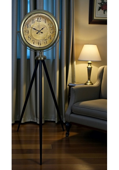 Antique Heritage Eskitme Tripod Ayaklı Saat Çok Renkli