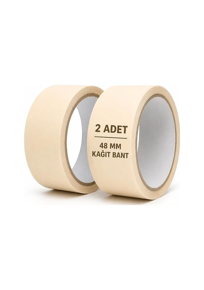Nistabolje 2 Adet Kağıt Bant 48mm Maskeleme Bandı Boya Bandı
