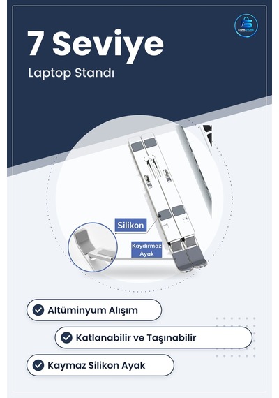 Dizüstü Bilgisayar Standı Katlanabilir Ayarlanabilir Taşınabilir