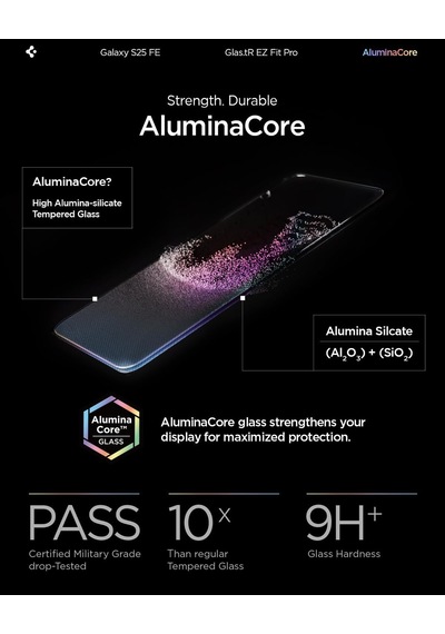 Galaxy S25 Fe İle Uyumlu Ekran Koruyucu Cam Kolay Kurulum Glas.tr Ez Fit Pro 2 Adet - Agl10202
