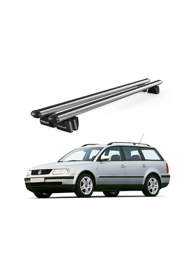 Pençe Volkswagen Passat Variant B5 1997-2005 Uyumlu Gri Ara Atkı Port Bagaj Tavan Barı