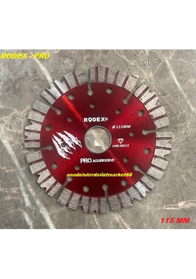 Rdx Pro 115mm Elmas Beton Kesme Diski Taş Seramik Tuğla Granit Kesici Elmas Turbo2x