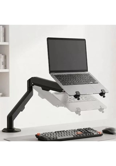 Hubrendy Sh Powermaster Pm-27096 Profesyonel Amortisörlü 2'si 1 Arada Laptop Ve Monitör Standı