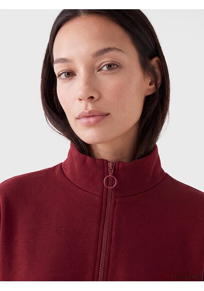 LC Waikiki Lc Waıkıkı Bordo Dik Yaka Kadın Sweatshirt Tunik