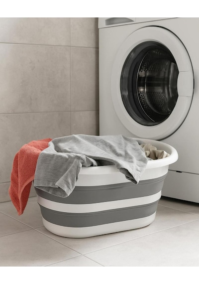 Home Katlanabilir Pratik Sele Çamaşır Sepeti Büyük Boy Plastik Çok Renkli Belirtilmemiş Tr Diğer