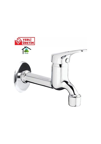 Mintev Aç Kapa Krom Mix Uzun Musluk Lüks Lavabo Bahçe Balkon Musluğu