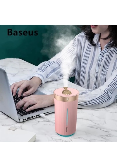 Baseus Whale Araç Ve Ev Ultrasonik Hava Nemlendirici Gece Lambası- 5775 Begonvil
