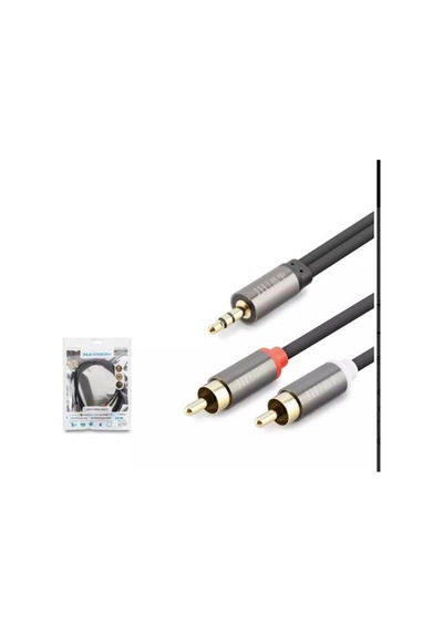 Hadron Hdx1067 1.5m 3.5mm To 2rca Kablo 2lıne Gold Siyah