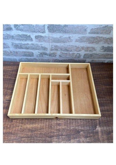45x35 Cm Ahşap Kaşıklık Çekmece İçi Yemek Takımı Ve Servis Gereçleri Düzenleyici Organizer