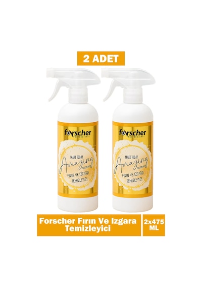 Forscher Make Today Amazing Fırın Ve Izgara Temizleyici 2 x 475 ML