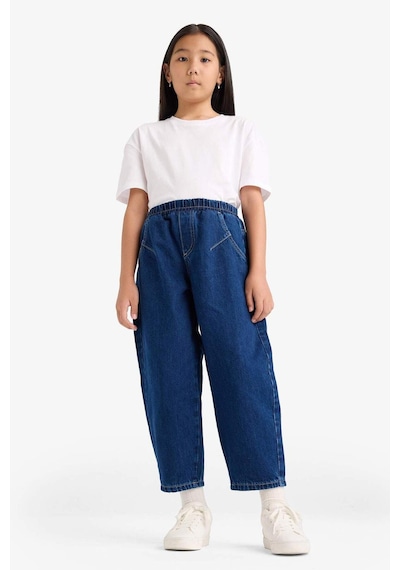 Defacto Kız Çocuk Balloon Fit Geniş Paça Jean Pantolon F2608a825aunm34 Mavi