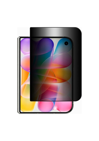 İphone Dou Mohseven M7 Sapphire Coating Privacy Hayalet Ekran Koruyucu & Hizalama Aparatlı Siyah