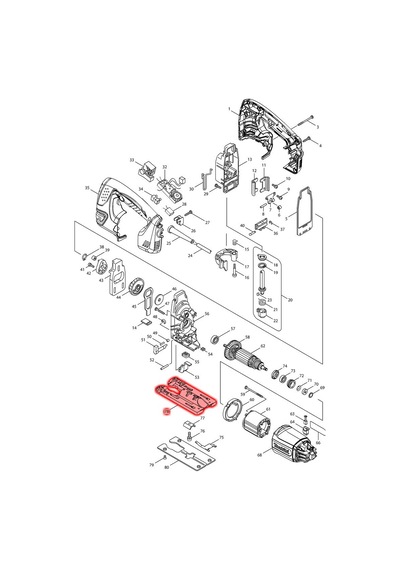Makita 4350CT Alt Tabla Ürün Kodu 317565-8