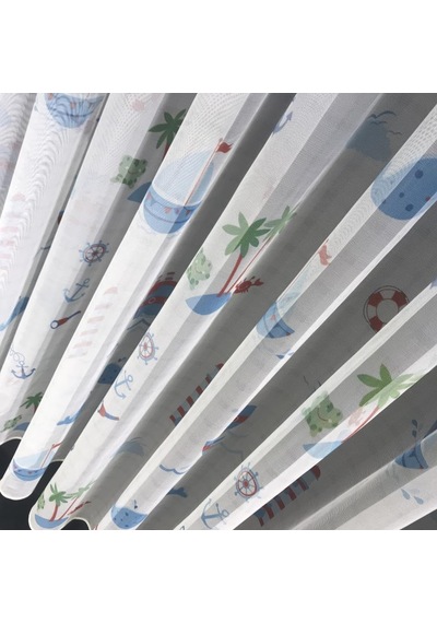Rendecioğlutekstil Tül Perde Brillant Marka Çocuk Odası Tülleri 250 X 260 Denizci-mavi Genel