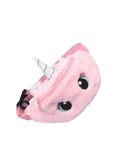 Peluş Unicorn Tasarımlı Çocuk Bel Ve Göğüs Çantası / Sevimli Figürlü Çapraz Çanta