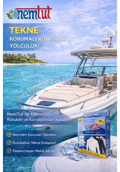 Teknelere Özel Nem Rutubet Giderici Korozyon Koku Önleyici 2 Kutu 4 Paket 2 Kg
