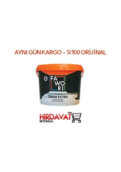 Fawori Tavan Boyası - Beyaz 17.5 KG.