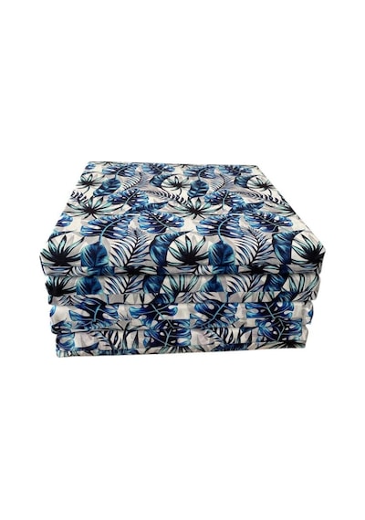 Sandalye Minderi Su Geçirmez Güneş Dayanımlı Outdoor Kumaş Koltuk Minderi 50x50x8cm 4 Adet Palmiye