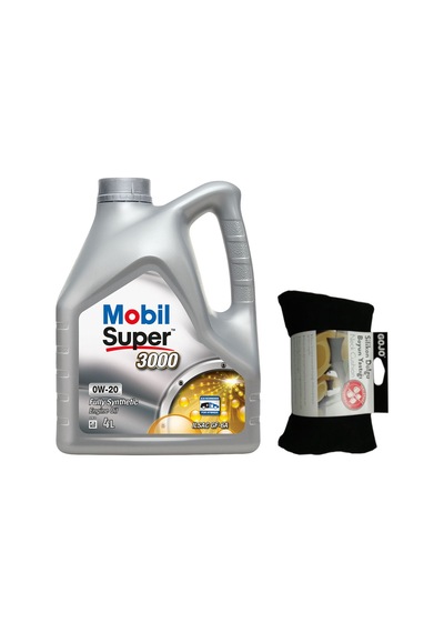 Mobil Super 3000 0W-20 Motor Yağı 4 L + Gojo Seyahat Boyun Yastığı