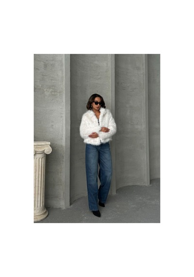 Verymoda Suni Kürk Kadın Mont- F1820 Açık Taş