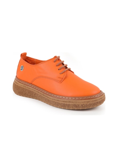 Mamma Mia Kadın Günlük Ayakkabı Hakiki Deri Bağcıklı Kalın Platform Taban Oxford Sneaker 26y-7560 Turuncu Mamma Mia Kadın Günlük Ayakkabı Hakiki Deri Bağcıklı Kalın Platform Taban Oxford Sneaker 26y-7560 Turuncu