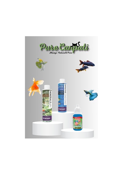 Purecanpati Akvaryum Su Düzenleyici Mineral ve Vitamin Seti