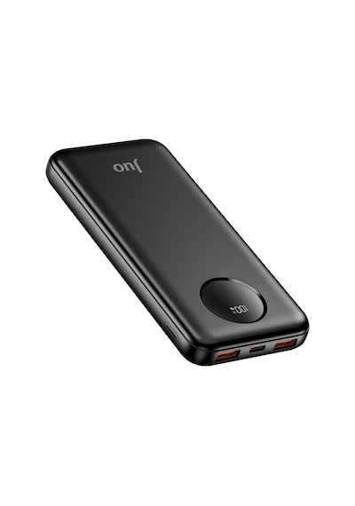 Juo MT03277 10000 mAh 22.5 W Dijital Led Ekranlı Taşınabilir Hızlı Şarj Powerbank Siyah