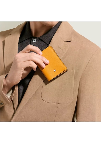 Mont Blanc Montblanc Sartorial Deri 4 Bölmeli Kartlık 221344 Turuncu