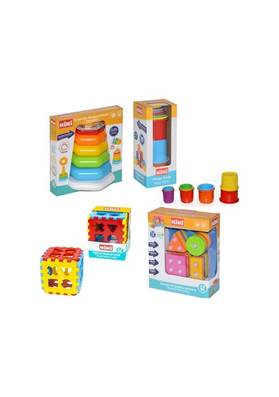 Bebeğimin İlk Oyuncakları 4'lü Set Eğitici Oyuncak Bultak Halka P