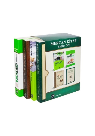 Mercan Sağlık Seti  - Gerçek Şifa Doğu Tıbbı Nebevi Tıp Şifa Hazinesi  - 4 Kitap Kutulu Set  - Derya Düzgün  - Mercan Kitap