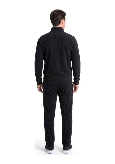 Pierre Cardin 6116 Erkek Uzun Kollu Quarter Zip Eşofman Takımı-siyah