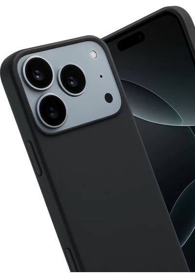 Hmngoakkllby Apple Apple iPhone Uyumlu 17 Pro/18 Pro First Silikon - Siyah Akllhmng standart