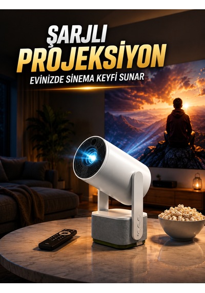 Şarjlı Projeksiyon Evinizde Sinema Keyfi Sunar - Lisinya