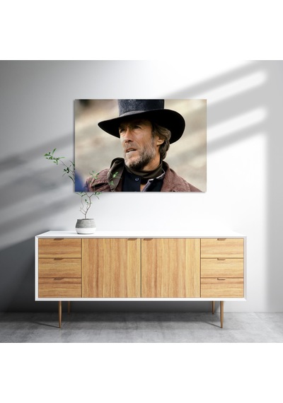 Cakasepetim Clint Eastwood Soluk Yüzlü Adam Ahşap Mdf Tablo