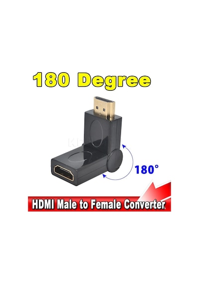180 Derece Dönebilen HDMI To HDMİ Adaptör Çevirici Dönüştürücü