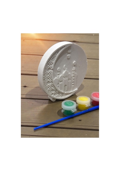 Ramazan İslami Temalı Taş Boyama Ayaklı Küre 10 Cm Çap
