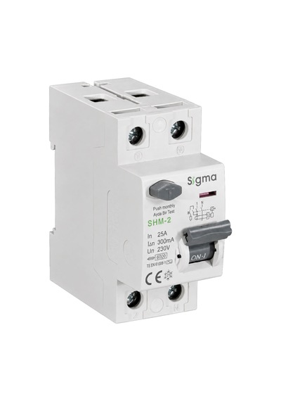 Sigma Shm2p 300ma 25a 6ka Monofaze Kaçak Akım Koruma Şalteri