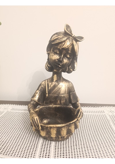 14cm-30cm Ebatlarında Kırılmaz Polyester,sepetli Kız Biblosu
