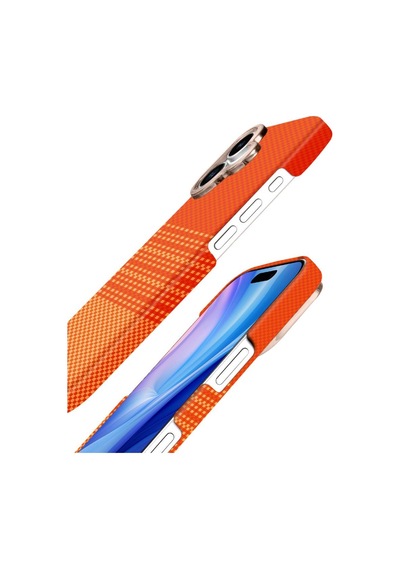 İphone 17 Vega Magsafe Kapak - Turuncu