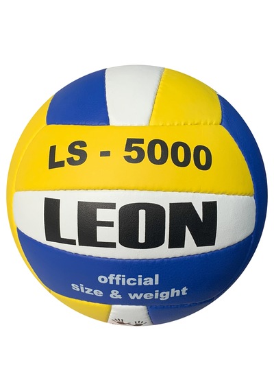 Leon Ls5000 Voleybol Topu El Dikişli Mavi Beyaz Sarı - Beyaz - Mavi