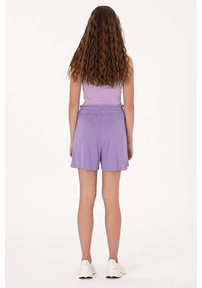U.S. Polo Assn. Kadın Örme Şort 50285884-vr034 Pembe