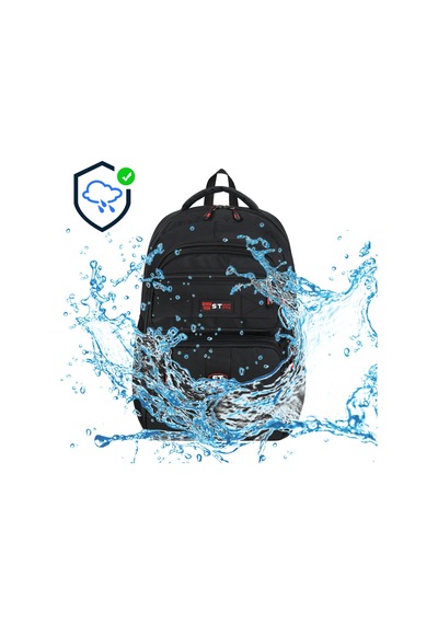 Seventeen Unisex Suya Dayanıklı Çok Gözlü Laptop Ve Seyahat Sırt Çantası 4903 Siyah-sarı